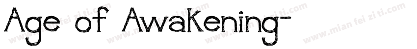 Age of Awakening字体转换